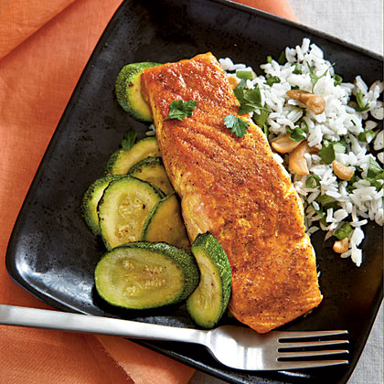 Indian spiced salmon